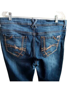 Cruel Bootcut Jeans 17XL 40x35 Denim Women's Abby Womens Mid-Rise Embroidered